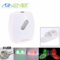 Bateria Operado Red & Green Toilet Lâmpada LED Night Light Sensor